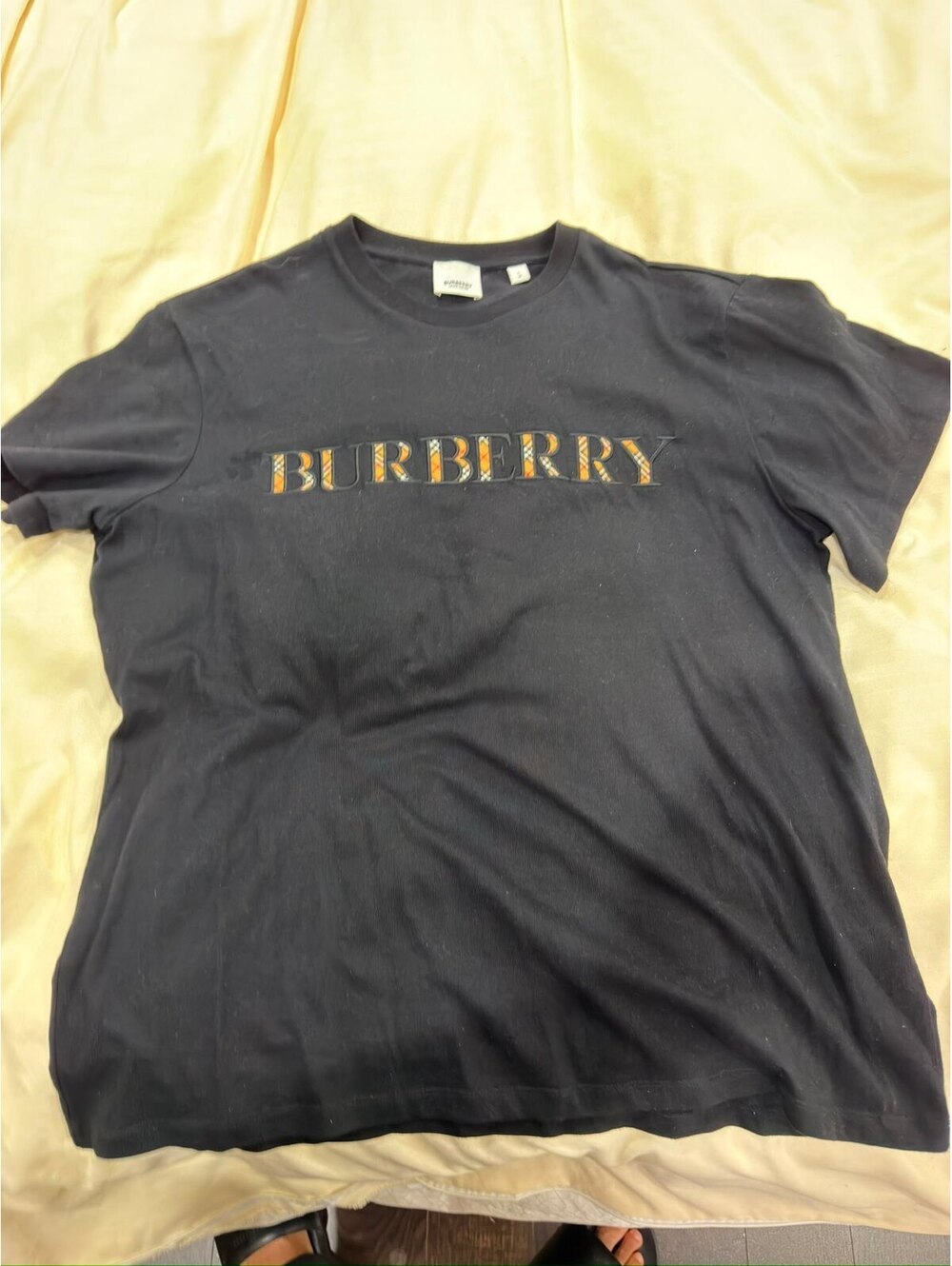 Burberry Black Short Sleeve Logo T-Shirt